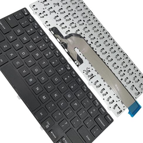 لوحة مفاتيح بديلة للكمبيوتر المحمول Dell Inspiron 3442 Series 14-5000 14-5447 14-3000 3443 3451 3452 3458 3446 3448 N5447 N3442 14CR 14MR 050x15 SN8233 تخطيط أمريكي بدون إضاءة خلفية تخطيط أمريكي أسود in Saudi Arabia