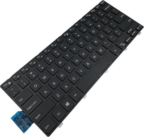 لوحة مفاتيح بديلة للكمبيوتر المحمول Dell Inspiron 3442 Series 14-5000 14-5447 14-3000 3443 3451 3452 3458 3446 3448 N5447 N3442 14CR 14MR 050x15 SN8233 تخطيط أمريكي بدون إضاءة خلفية تخطيط أمريكي أسود in Saudi Arabia