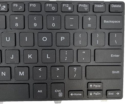 لوحة مفاتيح بديلة للكمبيوتر المحمول Dell Inspiron 3442 Series 14-5000 14-5447 14-3000 3443 3451 3452 3458 3446 3448 N5447 N3442 14CR 14MR 050x15 SN8233 تخطيط أمريكي بدون إضاءة خلفية تخطيط أمريكي أسود in Saudi Arabia