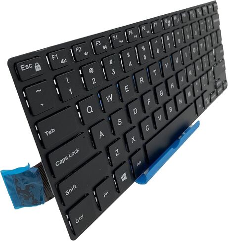 لوحة مفاتيح بديلة للكمبيوتر المحمول Dell Inspiron 3442 Series 14-5000 14-5447 14-3000 3443 3451 3452 3458 3446 3448 N5447 N3442 14CR 14MR 050x15 SN8233 تخطيط أمريكي بدون إضاءة خلفية تخطيط أمريكي أسود in Saudi Arabia