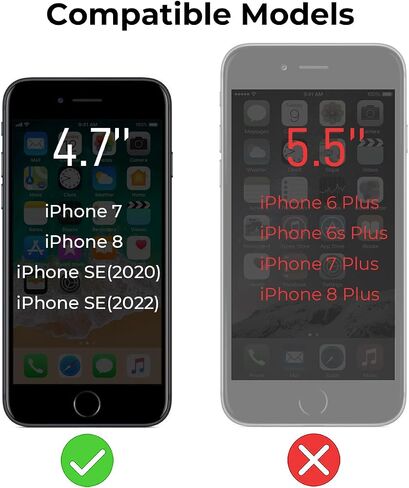 حافظة Dumkery اللطيفة متوافقة مع حافظة iPhone SE 2020/ SE 2022، حافظة iPhone 7/8 بإطار مموج مجعد، غطاء TPU ناعم وردي شفاف مقاوم للصدمات للفتيات والنساء in Saudi Arabia