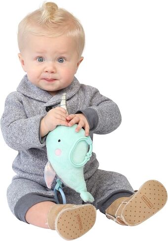 Manhattan Toy Under The Sea Narwhal Baby Teether & Travel Pull Toy in Saudi Arabia