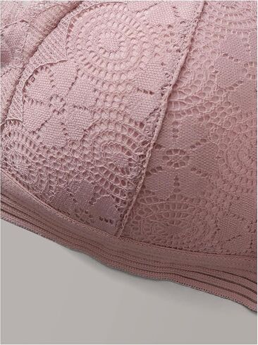 Women's Scallop Lace Bralettes Tops Sleeveless Wireless Bras Comfort Bra Lingerie Pack of 2 in Saudi Arabia