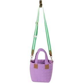 Shiraleah Ezra Quilted Nylon Mini Tote Cross-Body, Lilac