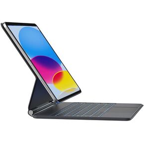 Funda de teclado for iPad 10th Generation (10.9",2022),Magnetic Keyboard Case with Multi-Touch Trackpad Compatible with Apple iPad 10th Gen 10.9-Floating Cantilever Stand, 7 Color Backlight Español