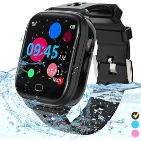 Kids Smart Watch Phone - IP67 Waterproof Smartwatch Boys Girls with Touch Screen 5 Games Camera Alarm SOS Call - Phone Watch Digital Wrist Watch for 3-13 Years Children Birthday Gift