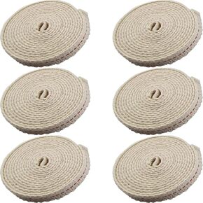 6 لفات 1/2 بوصة مصباح زيت يمتص فوانيس الزيت المسطحة مع غرزة لمصابيح الزيت وشعلات الشموع (3.94 قدم × 6) in Kuwait