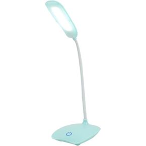 LED Desk Lamps, Touch Adjustment Reading Lamp with USB Charging Port, 3 Lighting Modes, Dimming Lamp Swing Arm Eye-Caring Office Lamp for Student Reading, Blue