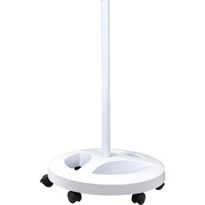 Neatfi 6-Wheel Rolling Base Floor Stand, Compatible for LED Desk Lamp and Magnifying Lamps, Versatile Stand for Work, Study, and Needlework (White)