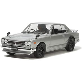 Tamiya 300024335 Nissan Fahrzeug 300024335-1:24 Skyline 2000GT-R Street Custom, Faithful Replica, Plastic Construction, Crafts, Model Kit, Assembly, Unpainted