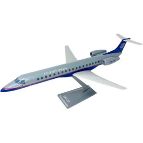 Flight Miniatures United Express (93-04) RJ145 1:100 Scale - Plastic Snap-Fit Model Airplane - Collectible Replica of United Express Airlines Aircraft - Part# AEM-14500C-003