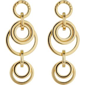 Ted Baker London Huliet Multi Hoop Drop Earrings For Women (Gold)