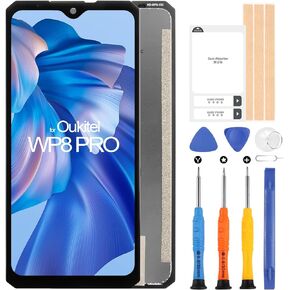 Screen Replacement for Oukitel WP8 Pro LCD Display, LCD Screen Replacement for Oukitel WP8 Pro Touch Screen Digitizer Assembly with Repair Kits