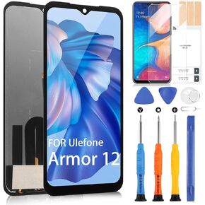 LCD Display for Ulefone Armor 12 Screen Replacement for Ulefone Armor 12 Touch Screen Digitizer Full Assembly with Repair Tools