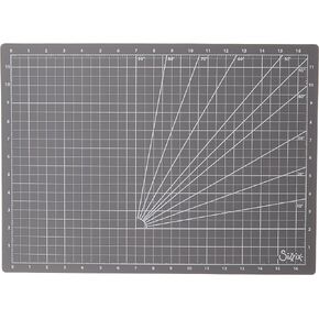 Sizzix Large Cutting Mat with Grid for Scrapbooking, Cardmaking, Papercraft, Home Décor & DIY Projects, Grey, One Size, Multicolour