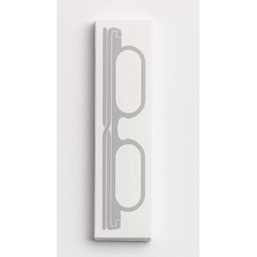 ultra compact reading glasses 4mm (set of two, tranparent and black)