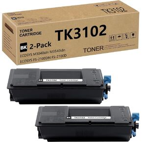 Compatible TK 3102 TK3102 Toner Cartridge Replacement for Kyocera TK3102 TK-3102 for ECOSYS M3040idn M3540idn FS-2100DN FS-2100D Printers 13,000 Pages 2 Pack