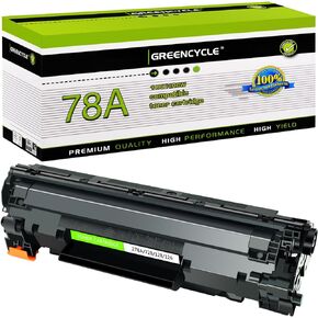 خراطيش حبر ليزر سوداء متوافقة مع Greencycle بديلة لطابعة HP CE278A 78A متوافقة مع HP Laserjet P1606dn P1566 M1536dnf M1536 MFP P1606 P1560 P1600 (أسود، عبوتان)