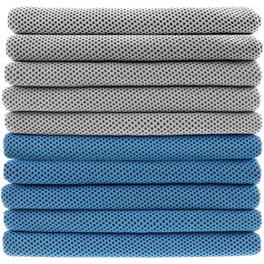 Biange Cooling Towels (40"x 12", Pack of 30) for Neck and Face, Cold Towel for Hot Weather, Sports, Workout, Fitness, Gym, Yoga, Golf, Pilates, Travel, Camping & More