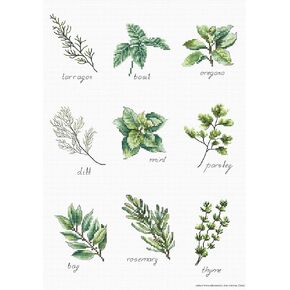 Luca-S Counted Cross Stitch kit Spices and Herbs I 21.5x30.5cm