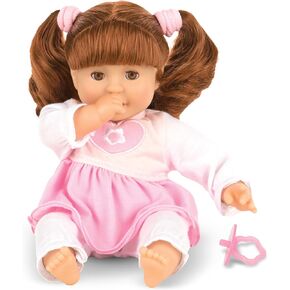 Melissa & Doug Mine to Love Brianna 12-Inch Soft Body Baby Doll With Hair and Outfit - First Baby Doll For Toy For Kids 18 Months And Up