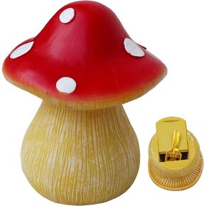 Hide a Key Outdoor Mushroom Fake Key Hiders Box For House Spare Keys holder Outside Faux Red Safe Secret Storage Containers Garden Indoor Decorative Large Design geocache