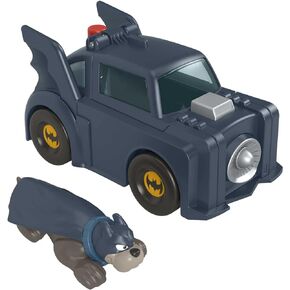 Fisher-Price DC League of Super-Pets Preschool Toy Super Launch Ace & Batmobile Vehicle Set for Kids Ages 3+ Years