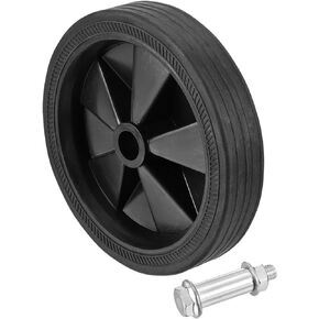 PATIKIL 5.8" Air Compressor Wheels, Universal Air Compressor Wheel Replacement Part with Screw & Nut with 0.6" Dia. Hole for Easy Mobility