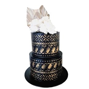 Island Comb Border Stencil