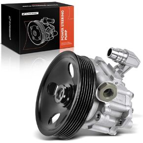 A-Premium Power Steering Pump, with Pulley, Compatible with Mercedes-Benz W163 Series ML320 1998-2003, ML350 2003-2005, ML430 1999-2001, ML500 2002-2003, ML55 AMG 2000-2003, Replace# 24668101