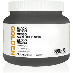 Golden Acrylic 32oz Black Gesso