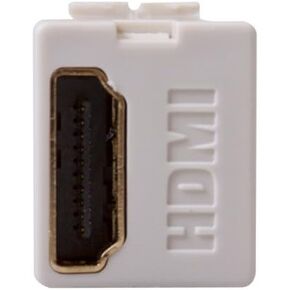Leviton 40834-I Feed Through, QuickPort HDMI Connector, Ivory