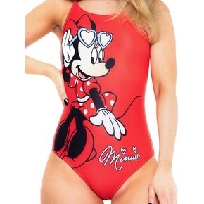 Disney Womens Bathing Suit | Minnie Mouse Swimsuit for Summer | One Piece Womens Bathing Suit