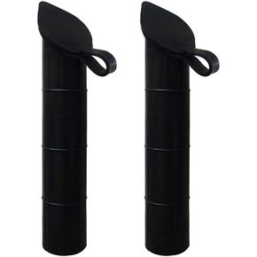 2 Pieces Fishing Rod Holder Inserts Rubber Inner Sleeve 30 Degree Fishing Rod Holder Inner Tube Liner Fishing Rod Holder Inner Sleeve Tube Rubber Inner Tube Sleeve Cover, Black