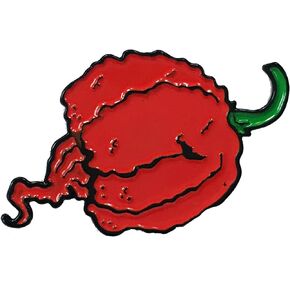 Carolina Reaper Super Hot Pepper Design Enamel Pin