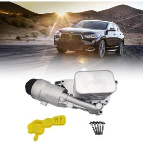 11428585235 Aluminum Engine Oil Cooler Filter Housing for 2014-2022 Mini Cooper Clubman Cooper Countryman 2014-2020 BMW i8 X1 X2 1.5L 2.0L 11428511391 11428590022