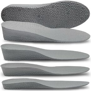 Height Increase Insoles for Men Women, Arch Support Shoe Inserts, Comfort Foam Shoe Lifts, Height Growth Heel Cushion Shock Absorption Elevator Insole
