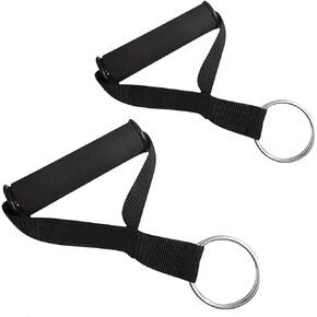 Ultra Heavy Duty Elite Exercise Handles with Solid ABS Cores, Comfortable Extra Wide Foam Grips, Seamless O Rings - Perfect Resistance Band Handles for Crossfit and Bodybuilding