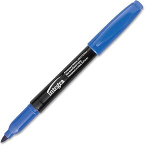 Integra Permanent Marker, Fine Point, Fade/Water Resistant, Blue (ITA30017)
