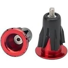 قطعة واحدة من سدادات نهاية مقود الدراجة باللون الأحمر، مقابس نهاية قضيب الدراجة القابلة للتعديل، قابس قضيب المقبض، غطاء نهاية مقبض الدراجة، أجزاء ومكونات أغطية مقود الدراجة من سبائك الألومنيوم، مقابض الدراجة in Kuwait