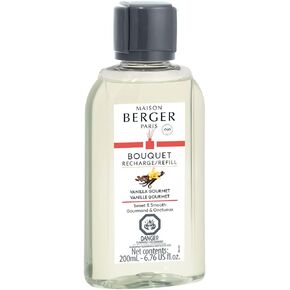 MAISON BERGER 106033 Vanilla Gourmet Diffuser Refill, Clear