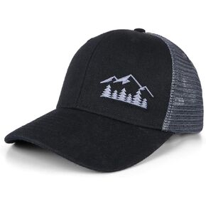 Trucker Hats for Men - Baseball Cap Adjustable Snapback Breathable Classics Mesh Back Cap Multicolor XL