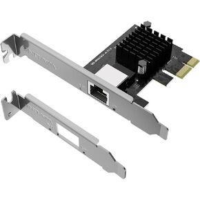 WAVLINK 5GB PCIe Network Card, PCIe to 5 Gigabit Ethernet Network Adapter for Windows 11/10/8.1/8/7, Win Server 2022/2019/2016, Linux