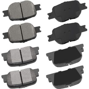 cciyu Ceramic Front Rear Brake Pad Set Fit for 2005-2010 for Scion tC