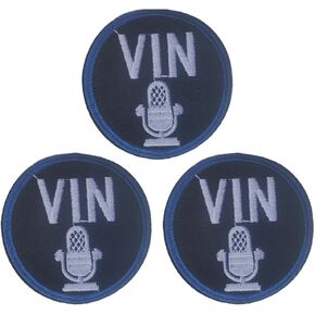 3 Pcs Dodgers Vin Embroidery Patch Baseball Team Iron-on Sew On Patches for Clothing Jacket Backpack Jeans Sport Decal Gift 2.8 Inch