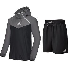 HOTSUIT Sauna Suit for Men Sweat Sauna Jacket Pant Gym Workout Sweat Suits