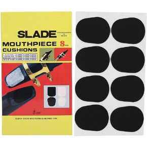 Life Black Alto Saxophone Cushions, Baritones Saxophone Pads Alto Saxophone Mouthpiece Cushions Patches Pads(0.3mm)