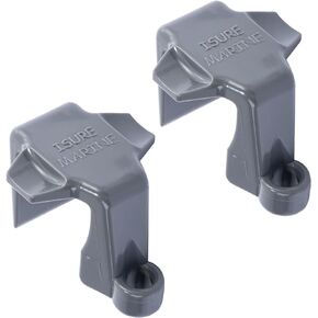 Boat Bumper Clips Pontoon Fender Clips for Docking: Hangers Adjusters Cleats Durable ABS Boat Fender Clips for 1'' and 1.25'' Square Tube