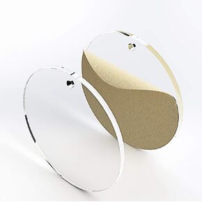 25 Acrylic Circle Clear Blank Discs with Hole 1/8" Thick (Select Size) (1.5")