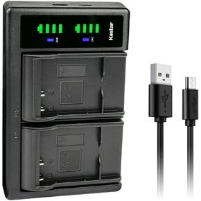 Kastar LTD2 USB Battery Charger Replacement for VJIANGER 4K Digital Camera, 4K Wifi Digital Camera, 1080P Camcorder, 1080P Video Camera, VJIANGER 4K 48MP Vlogging Camera for YouTube